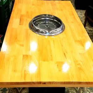 Bàn Lẩu Nướng -Lẩu Hơi ( Gỗ Thông)